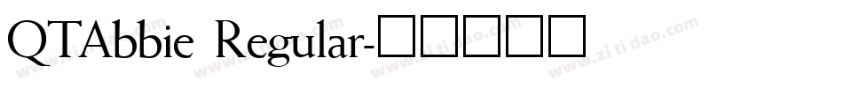 QTAbbie Regular字体转换